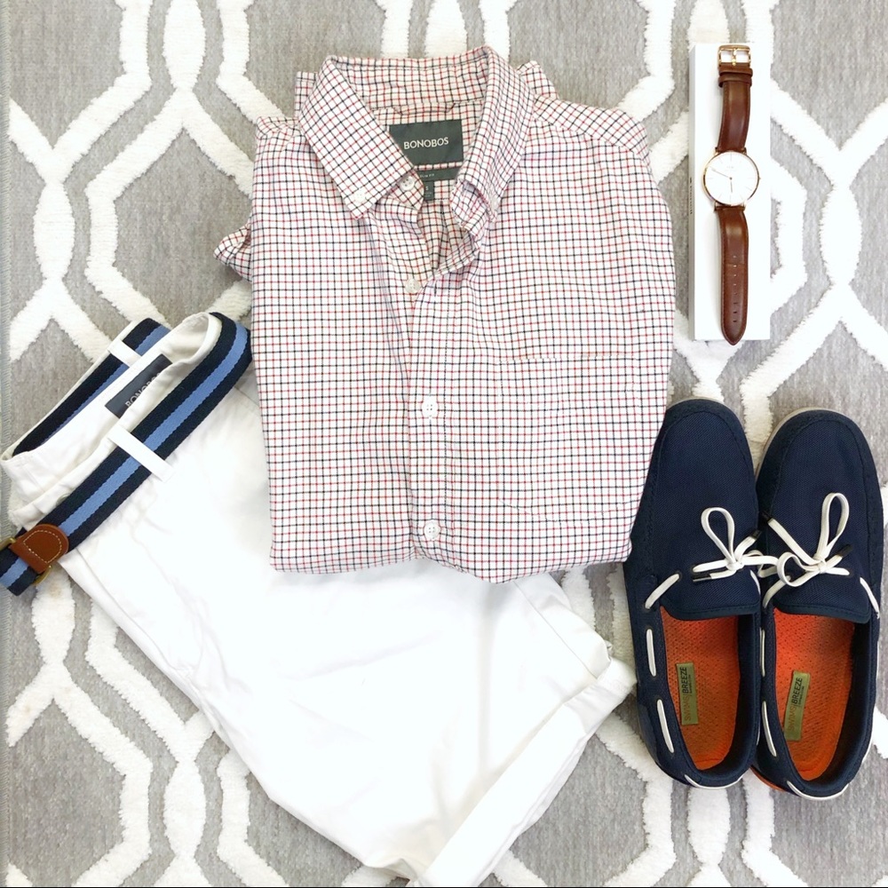 Bonobos Men’s Slim Fit Cotton Button Size S Shirt